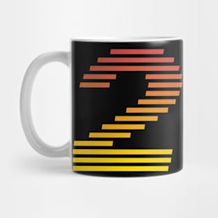 2 - Number Two - Retro Mug